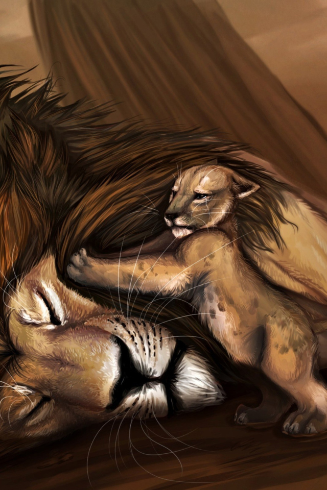 Das Lion King Wallpaper 640x960