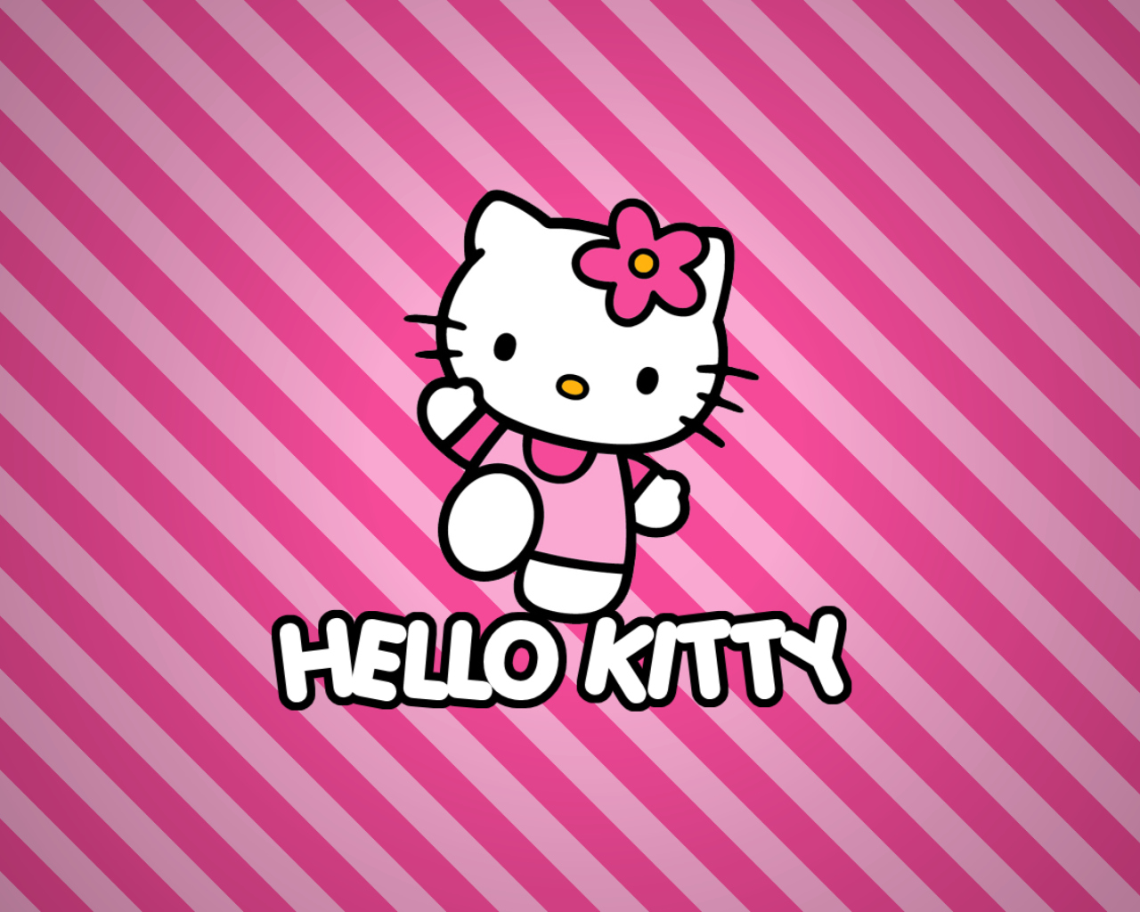 Обои Hello Kitty 1280x1024