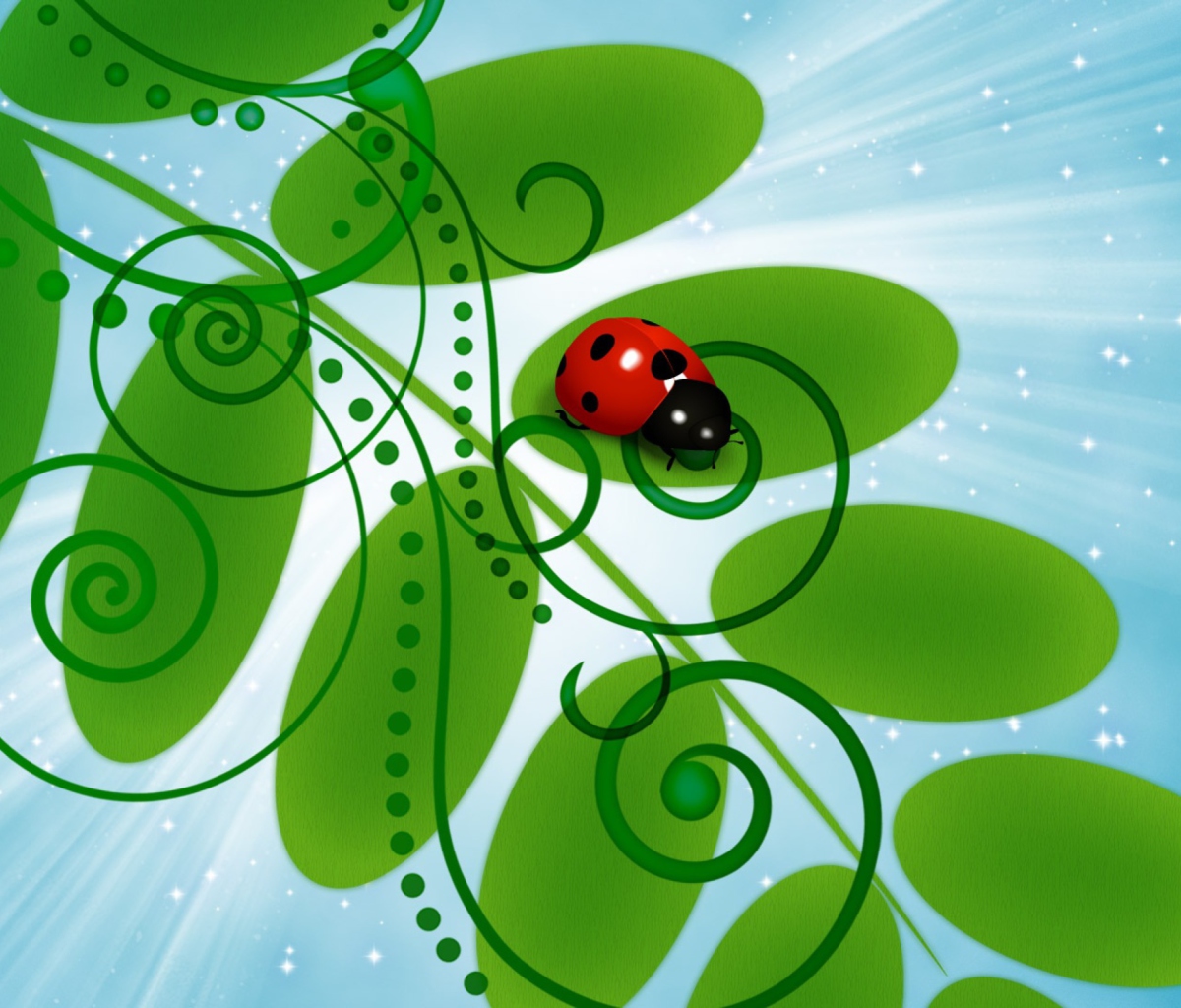 Screenshot №1 pro téma Vector Ladybug 1200x1024