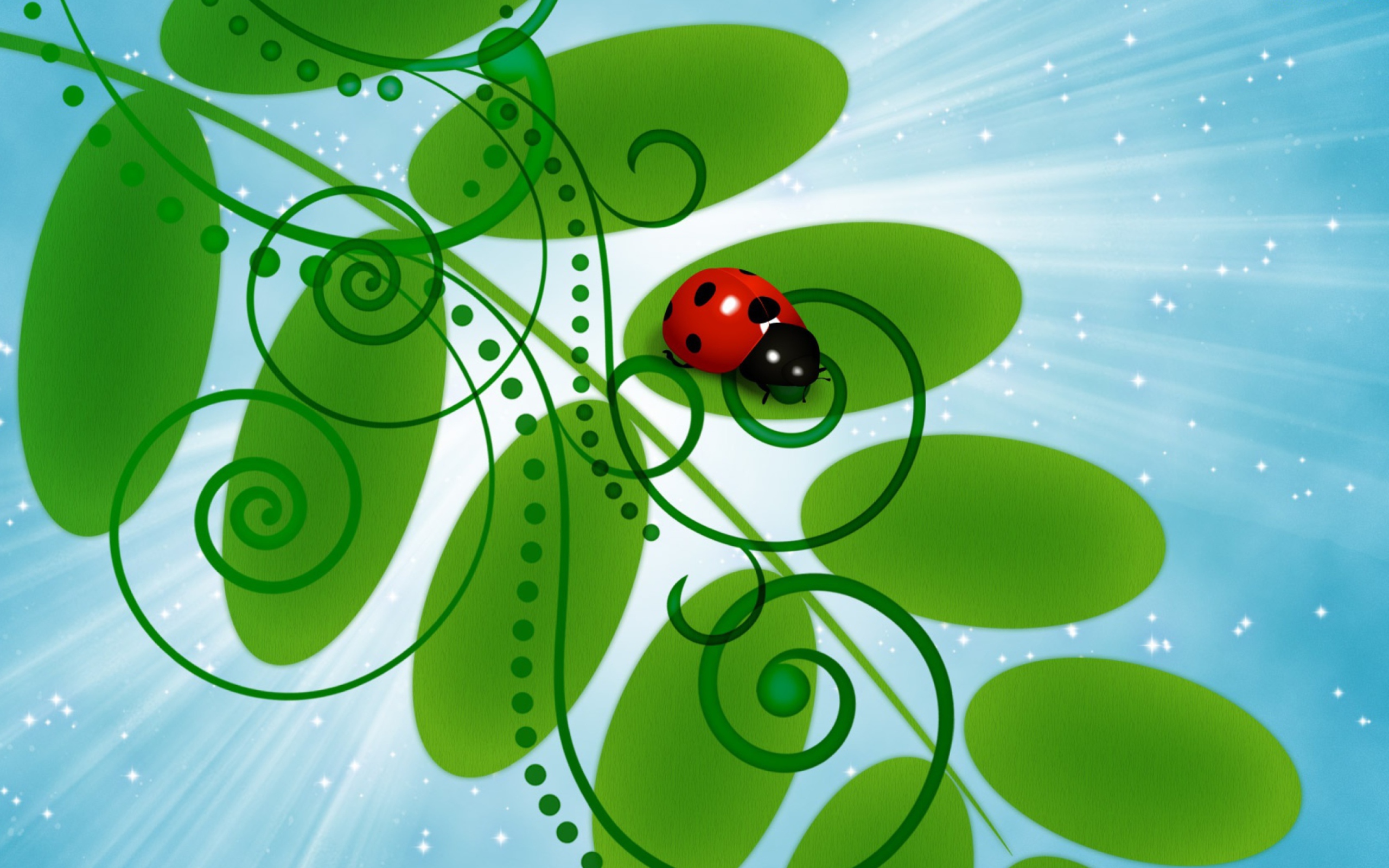 Screenshot №1 pro téma Vector Ladybug 2560x1600