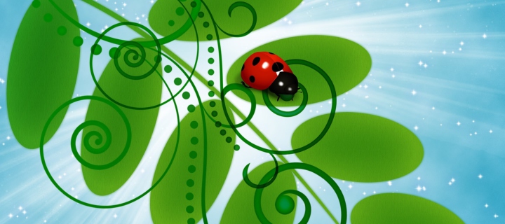 Screenshot №1 pro téma Vector Ladybug 720x320