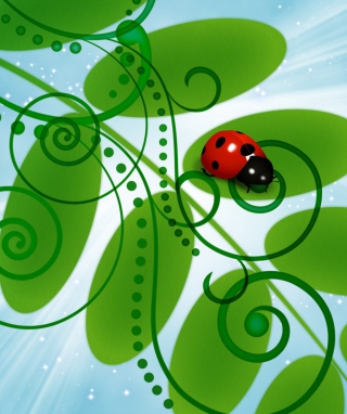 Vector Ladybug papel de parede para celular para Nokia C-Series