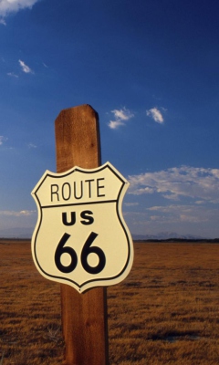 Das America's Most Famous Route 66 Wallpaper 240x400