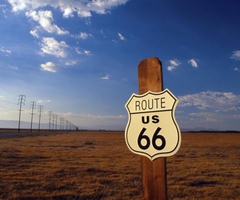 Fondo de pantalla America's Most Famous Route 66 480x400