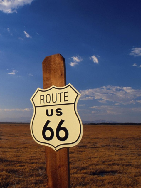 Das America's Most Famous Route 66 Wallpaper 480x640