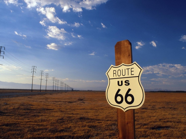Das America's Most Famous Route 66 Wallpaper 640x480