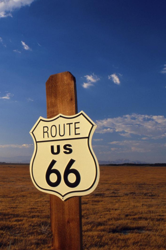 Das America's Most Famous Route 66 Wallpaper 640x960