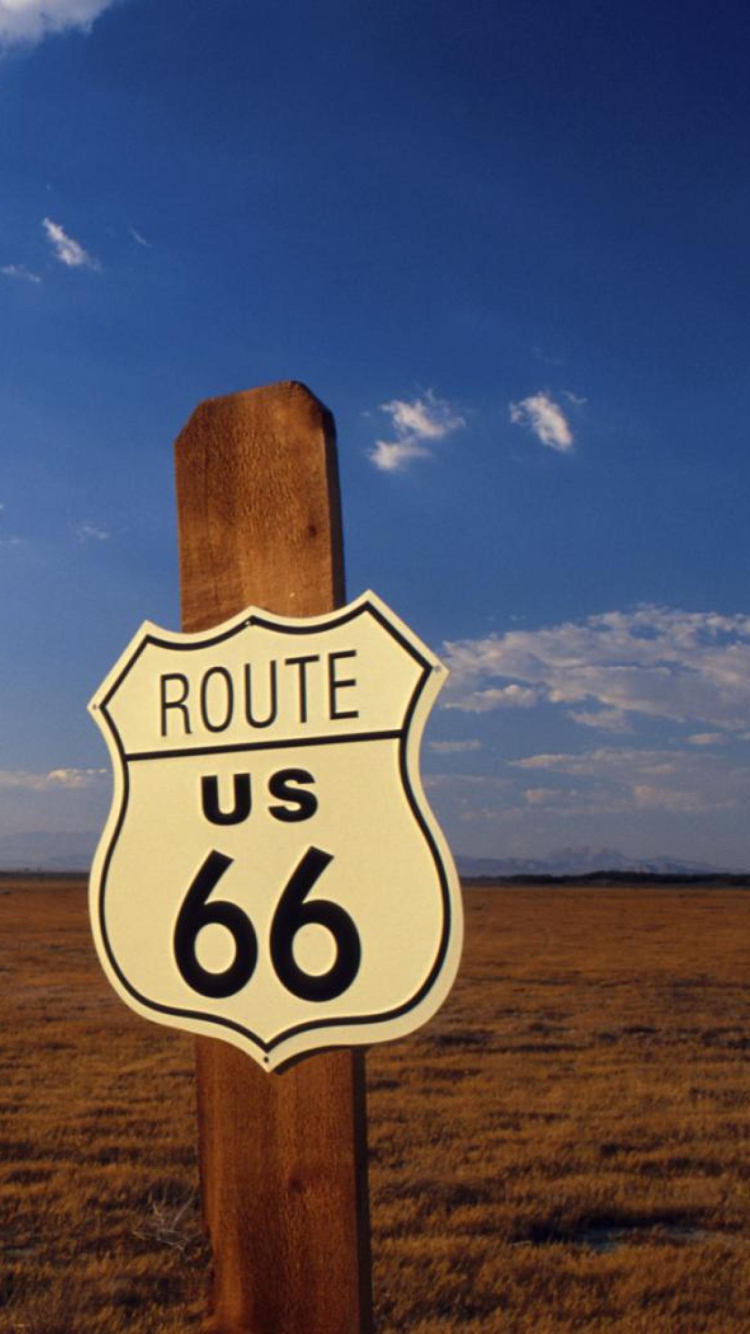 America's Most Famous Route 66 wallpaper 750x1334