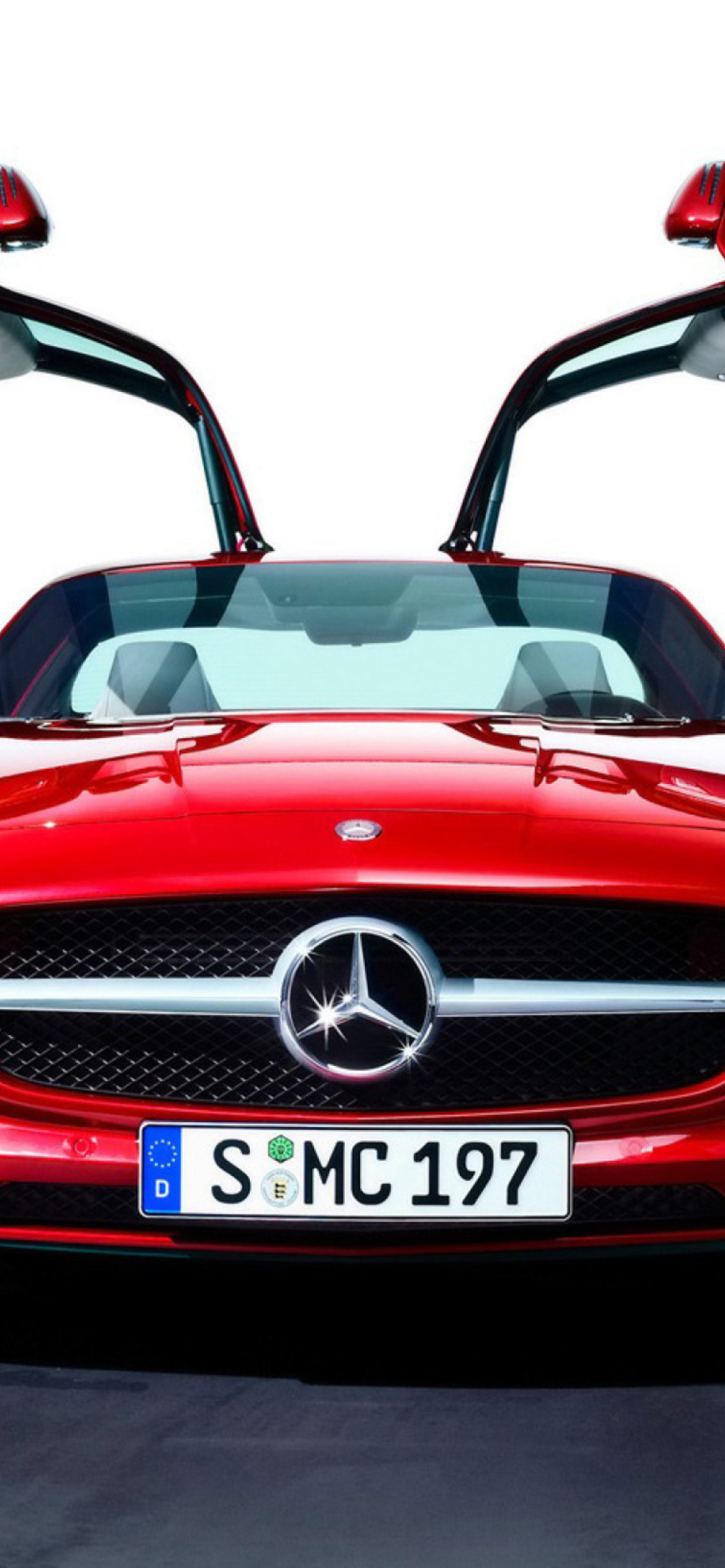 Red Mercedes Sls wallpaper 1170x2532