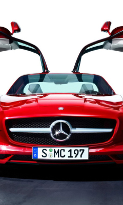 Das Red Mercedes Sls Wallpaper 240x400