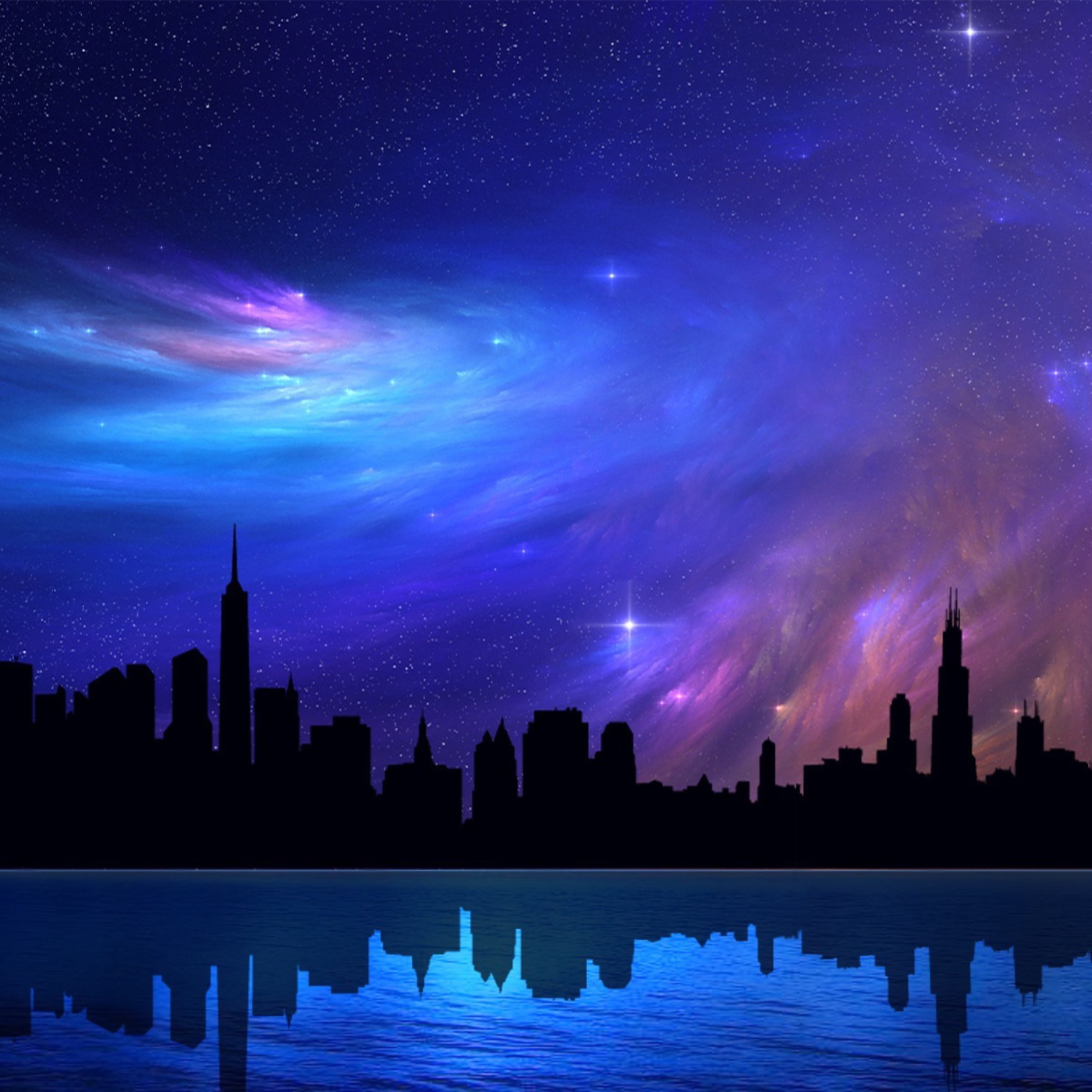 Screenshot №1 pro téma Chicago Night Cityscape 2048x2048