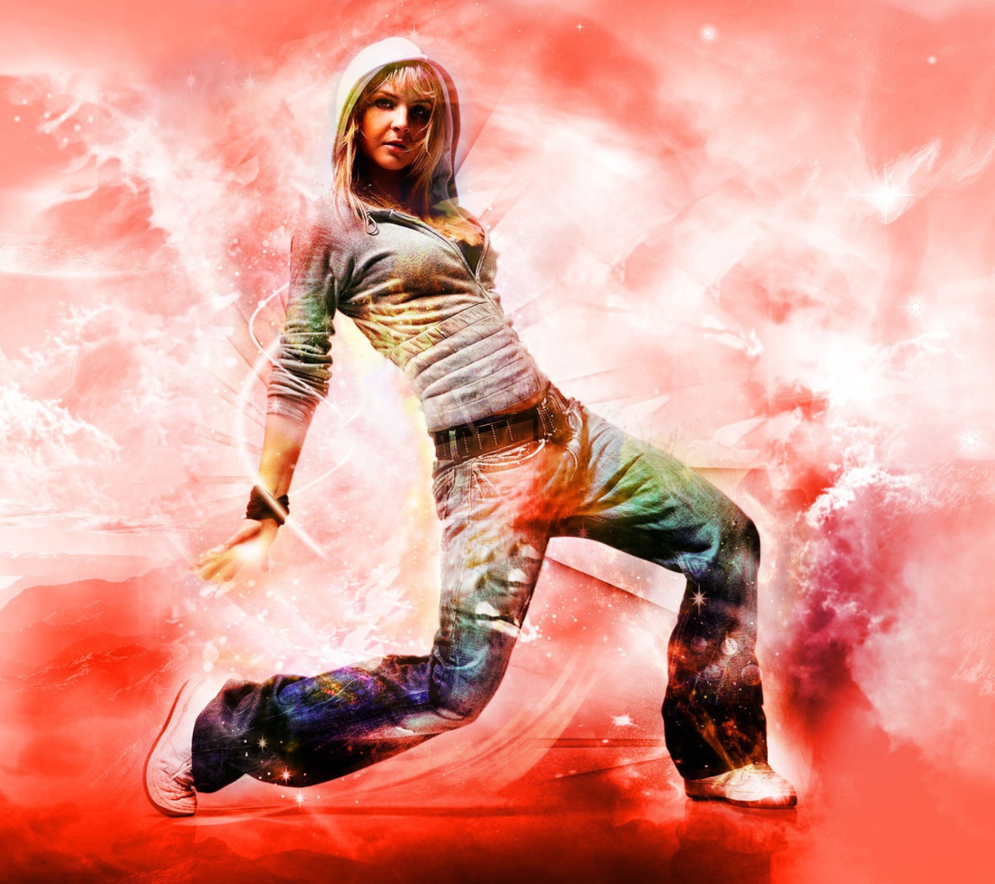 Das Break Dance Hot Girl Wallpaper 1440x1280