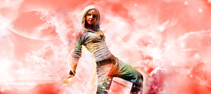 Das Break Dance Hot Girl Wallpaper 720x320