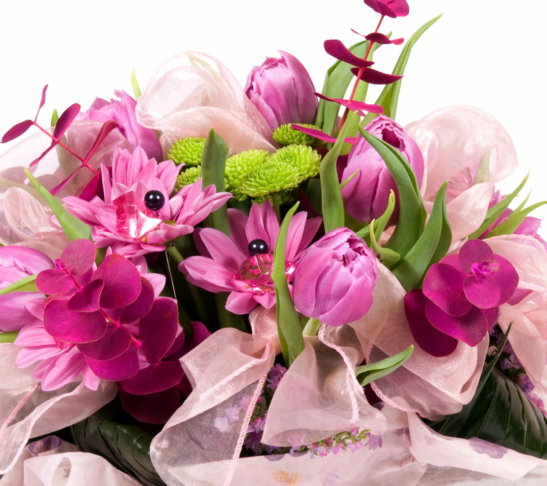 Fondo de pantalla Tulip Bouquet 1080x960