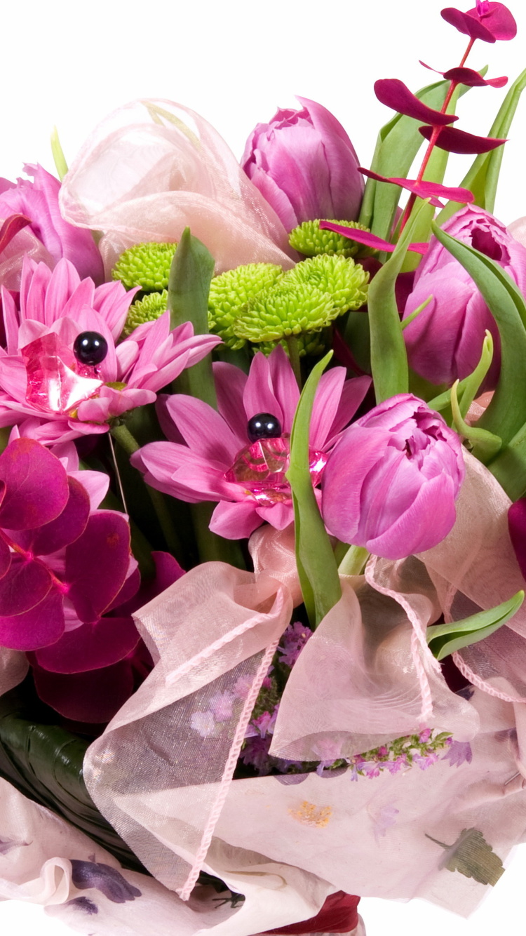 Обои Tulip Bouquet 750x1334