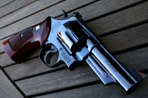 44 Remington Magnum Revolver wallpaper 480x320