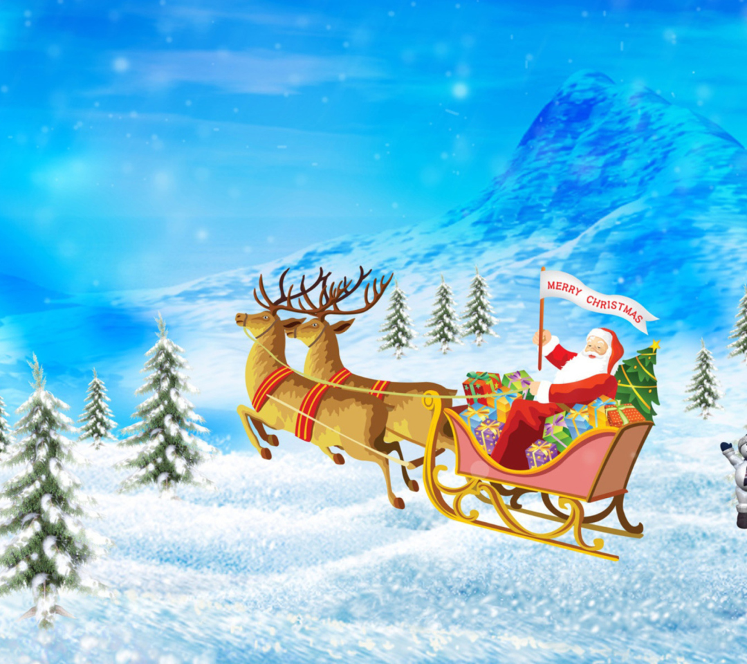 Das Santa Claus Wallpaper 1080x960