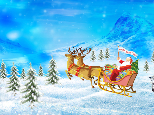 Das Santa Claus Wallpaper 640x480