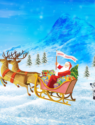 Santa Claus Background for iPhone 6 Plus