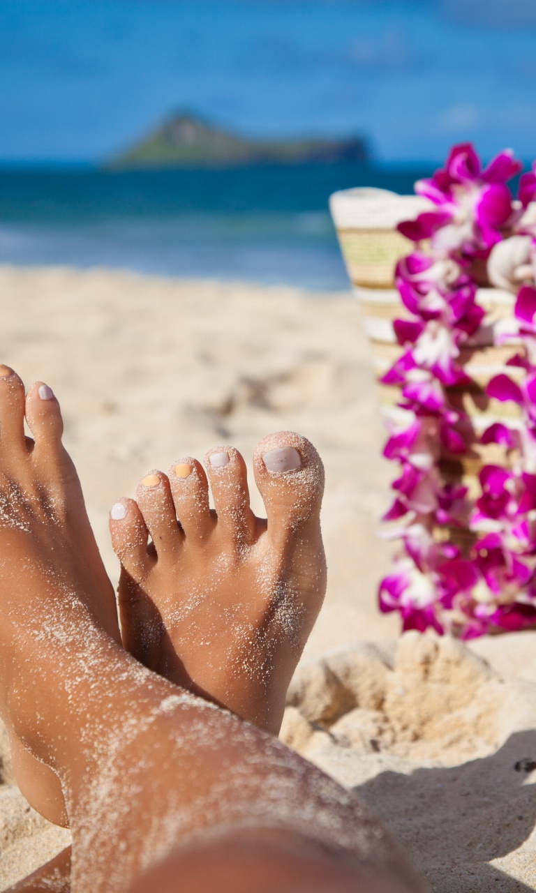 Sfondi Relax on Barnes Bay Beach, Anguilla 768x1280