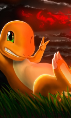 Das Charmander Pokemon Wallpaper 240x400