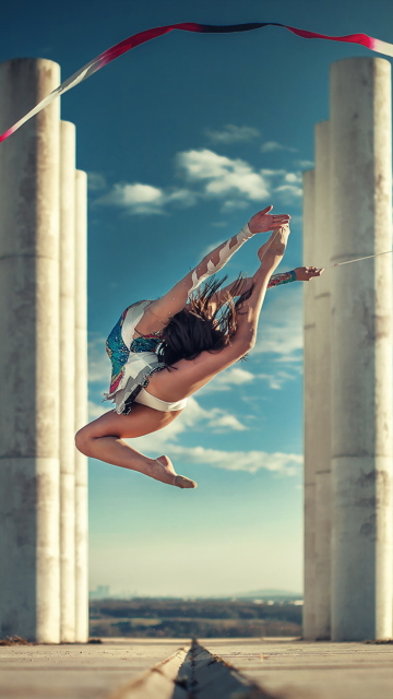 Gymnastics Jump wallpaper 360x640