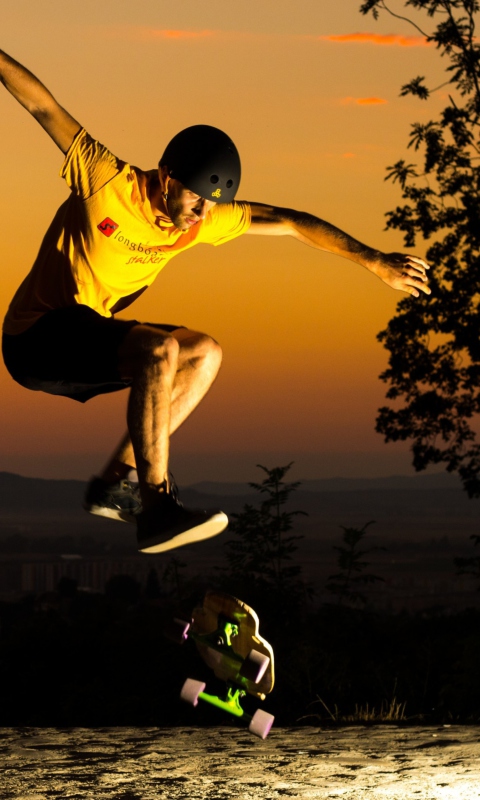 Das Skater Boy Wallpaper 480x800