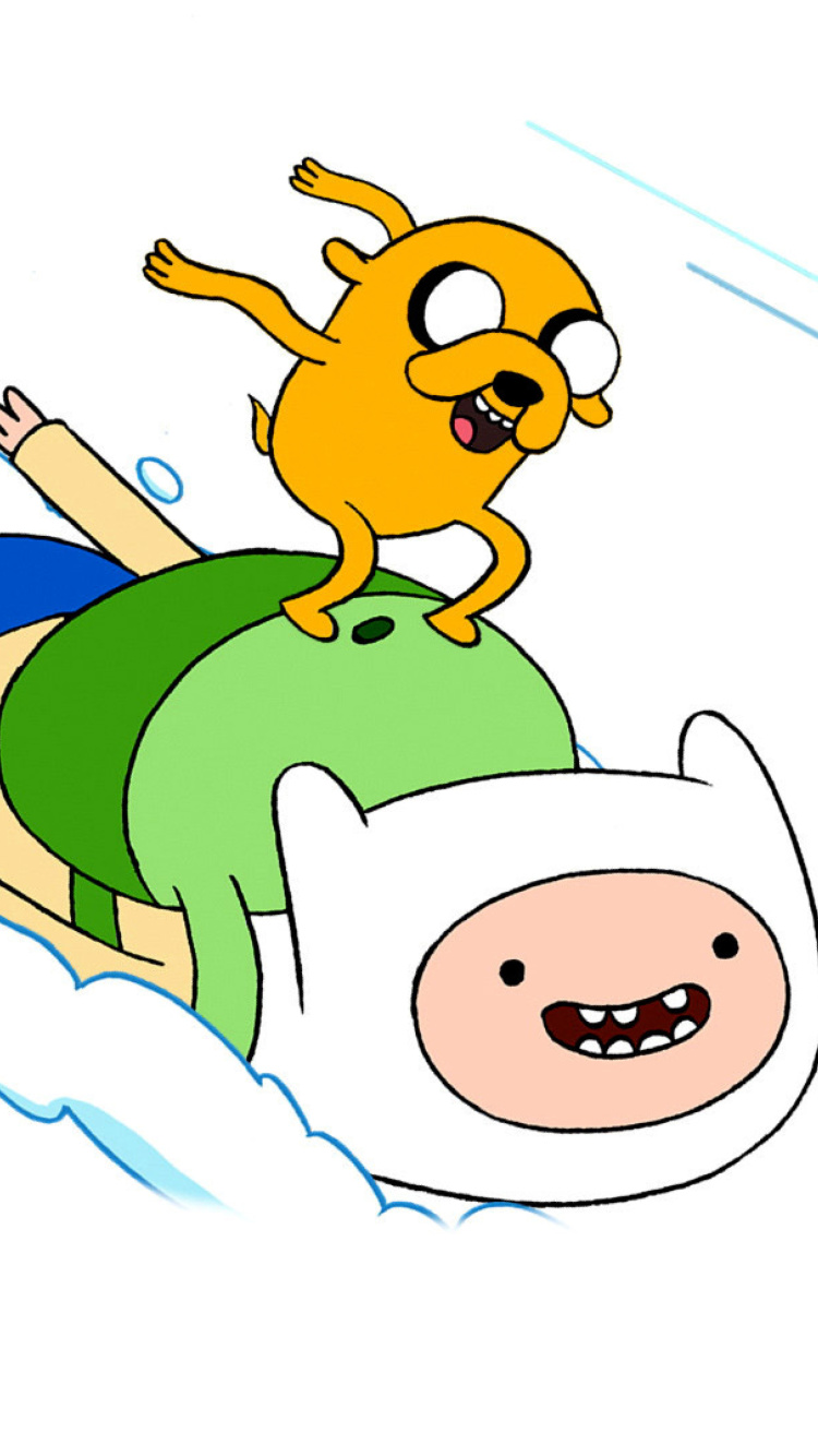 Fondo de pantalla Adventure Time with Finn and Jake 750x1334