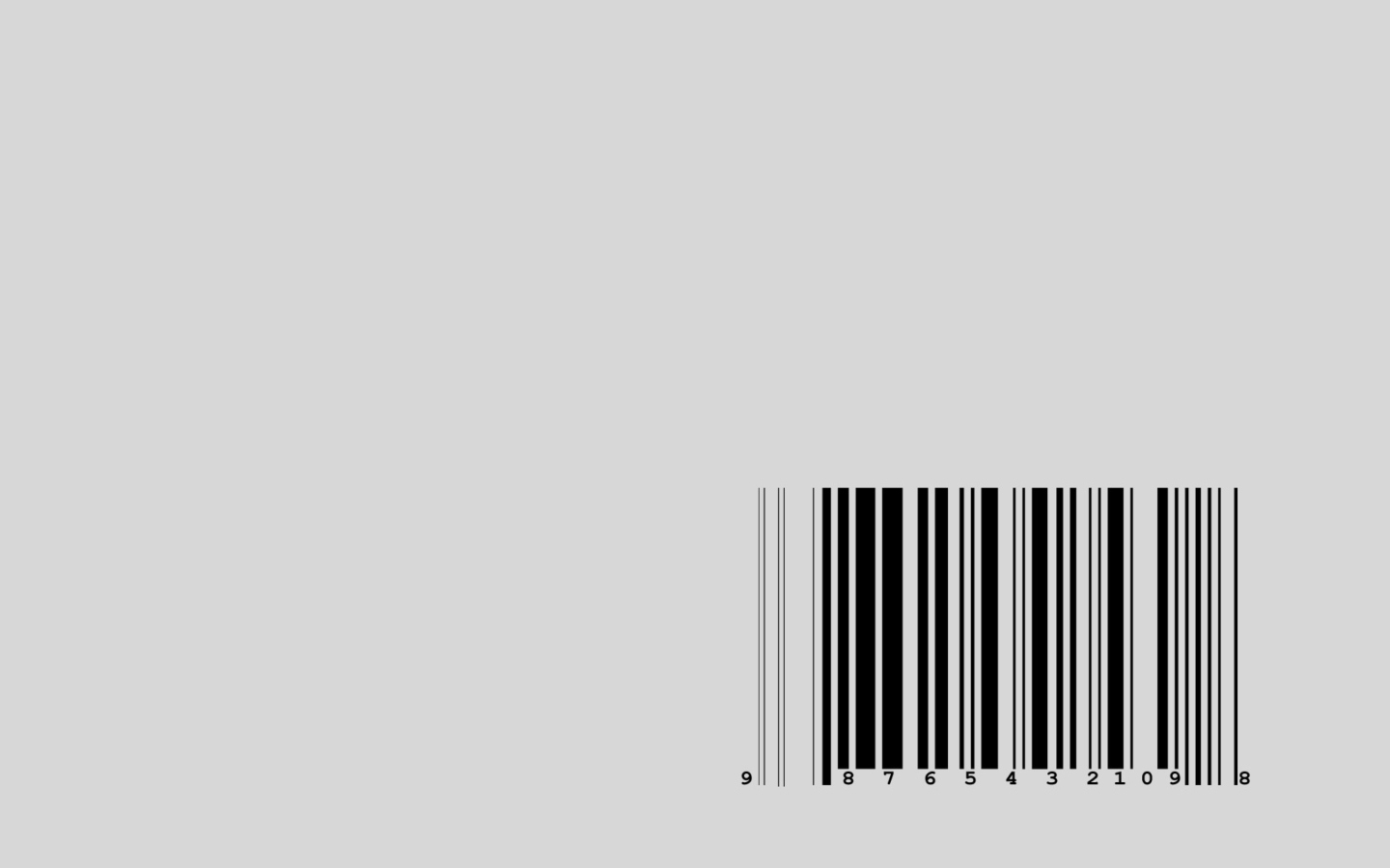 Das Barcode Wallpaper 1440x900