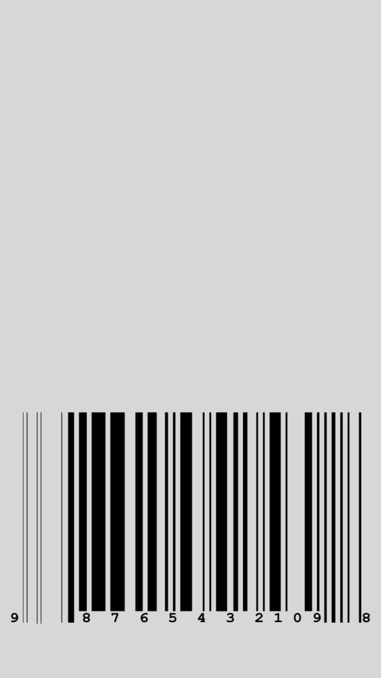 Das Barcode Wallpaper 750x1334