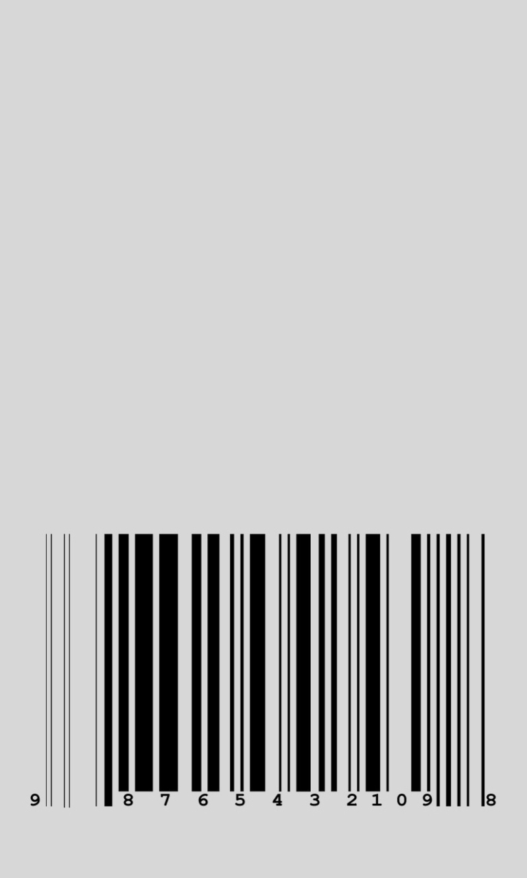 Das Barcode Wallpaper 768x1280