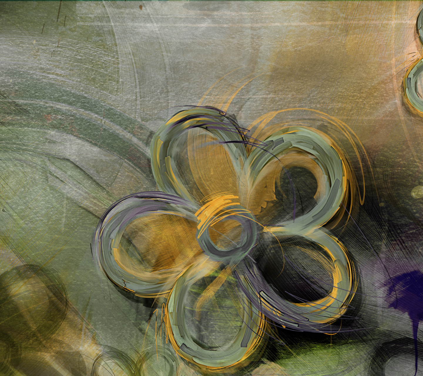 Screenshot №1 pro téma Painted Flower 1440x1280