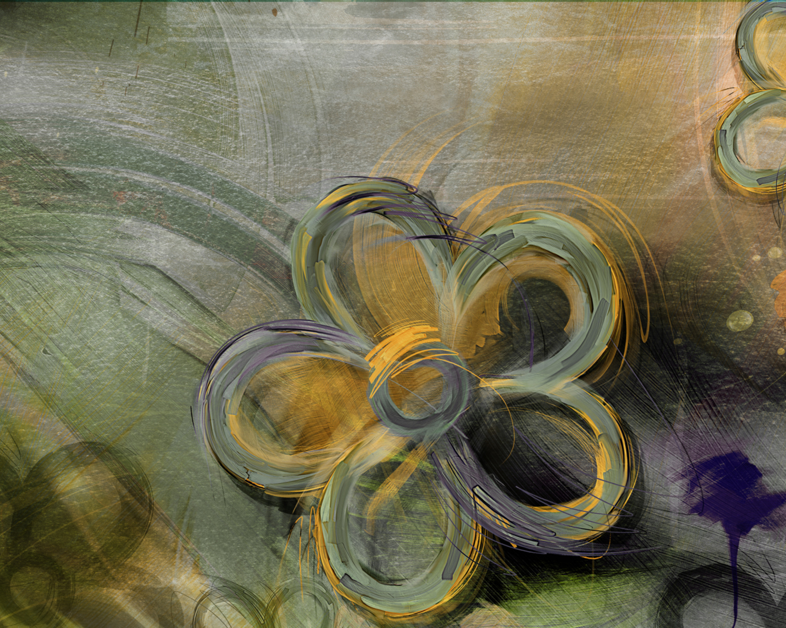 Screenshot №1 pro téma Painted Flower 1600x1280