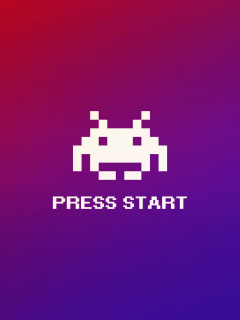 Das Press Start Wallpaper 240x320