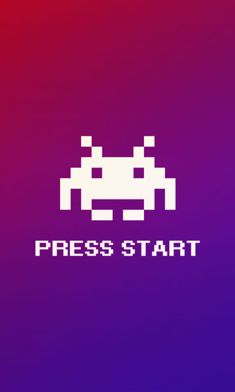 Press Start wallpaper 480x800