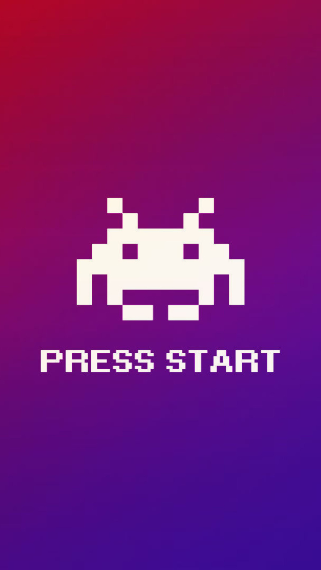 Обои Press Start 640x1136