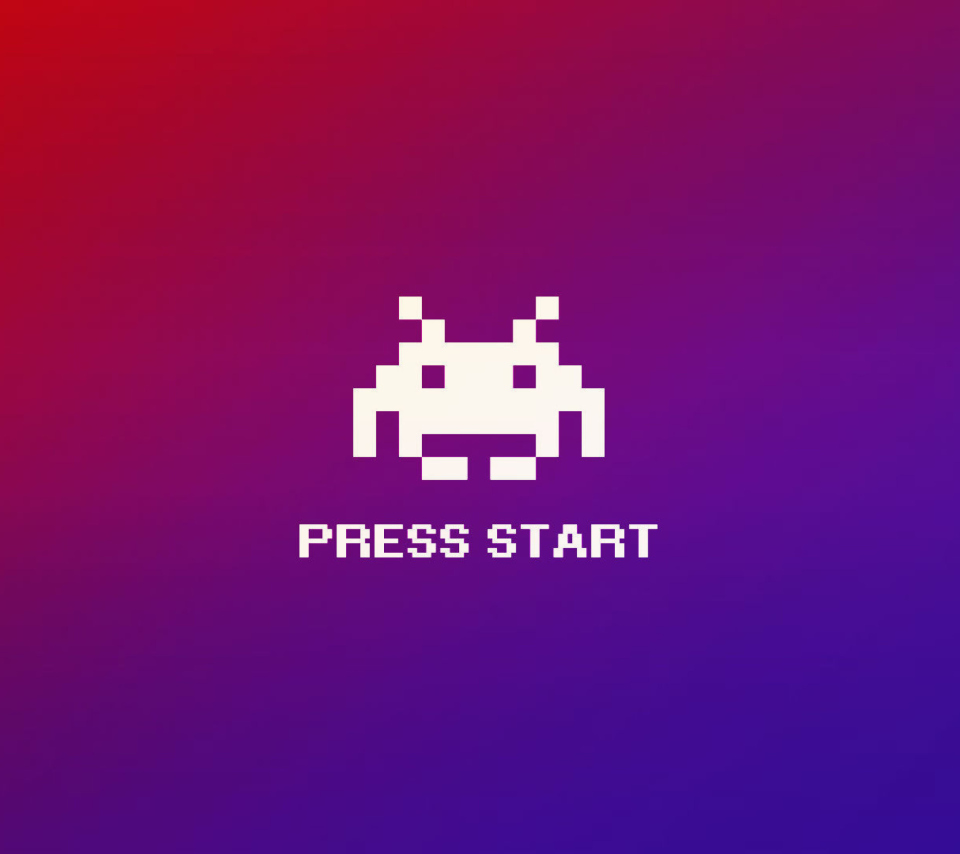 Das Press Start Wallpaper 960x854