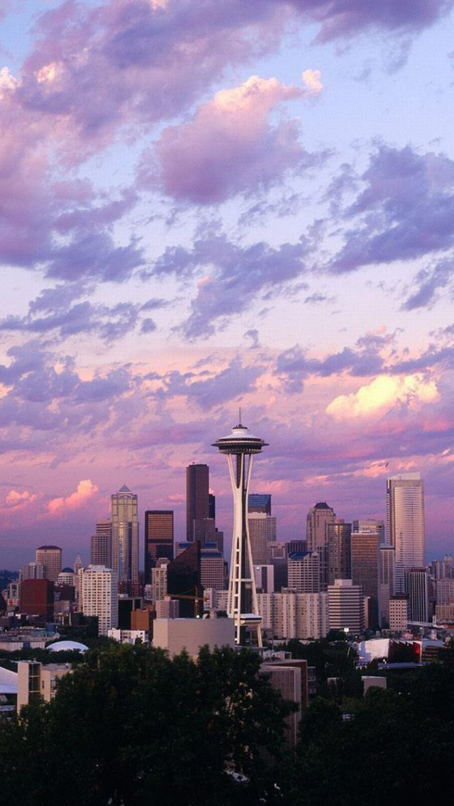 Seattle in Washington wallpaper 640x1136