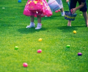 Easter Egg Hunt wallpaper 176x144