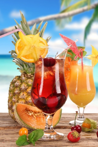 Screenshot №1 pro téma Summer Cocktails 320x480