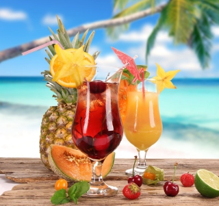 Kostenloses Summer Cocktails Wallpaper für 208x208