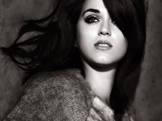 Katy Perry Black And White wallpaper 320x240