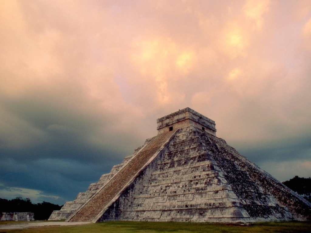 Sfondi Chichen Itza Yucatan Mexico - El Castillo 1024x768