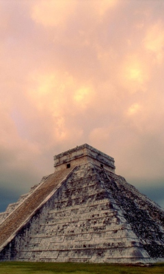 Fondo de pantalla Chichen Itza Yucatan Mexico - El Castillo 240x400