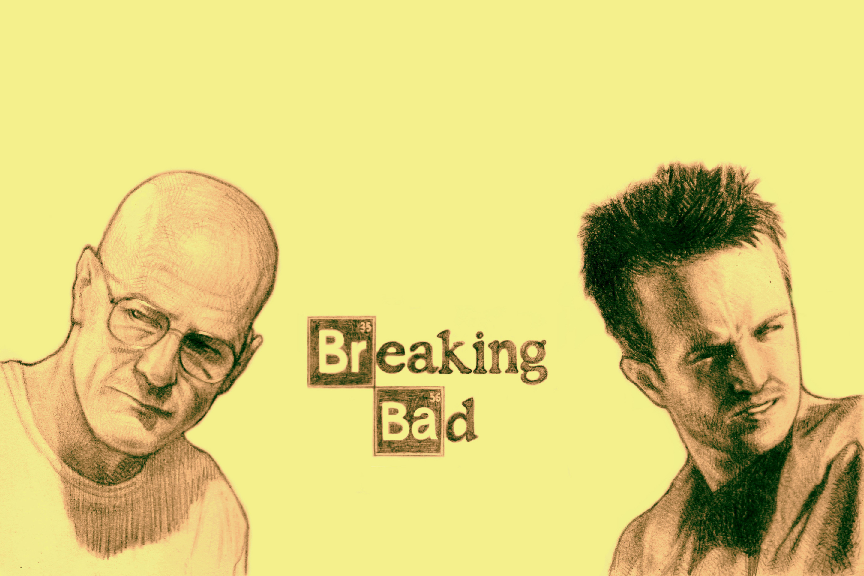 Fondo de pantalla Walter White and Jesse Pinkman in Breaking Bad 2880x1920