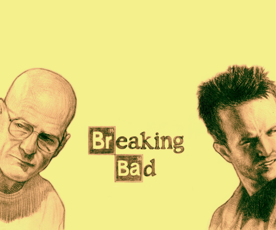 Обои Walter White and Jesse Pinkman in Breaking Bad 960x800