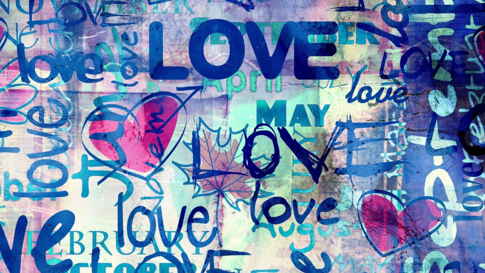 Screenshot №1 pro téma Graffiti Love 1600x900