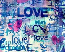 Graffiti Love wallpaper 220x176