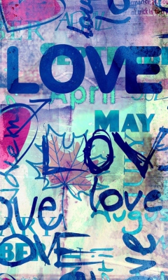 Graffiti Love wallpaper 240x400