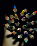 Colorful Pencils In Hand wallpaper 128x160